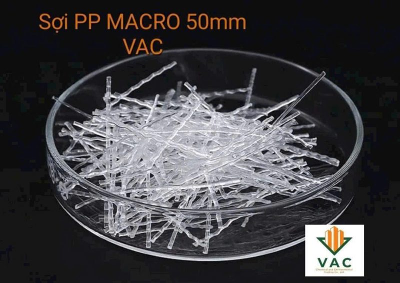 Sợi PP Macro 50mm dạng sóng